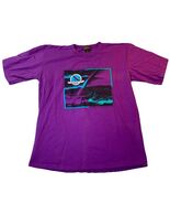 Vintage Eddie Bauer Oversized Surf Tee 80s Purple USA Single Stitch Retr... - $822.69 MXN