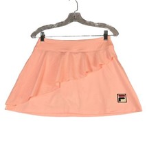 Fila Womens XS Longer Skort Pink Peach Golf Tennis Ruffle Skirt Shorts NWT - $19.52
