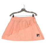 Fila Womens XS Longer Skort Pink Peach Golf Tennis Ruffle Skirt Shorts NWT - $19.13