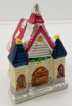 I) Miniature Merrybrite Porcelain Church Holiday Tealight Candle Decoration - $8.04 CAD