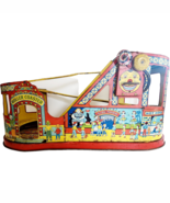 1940-50s J. Chein Tin Litho Wind Up Rollercoaster Toy Antique Circus INVRM - $299.99