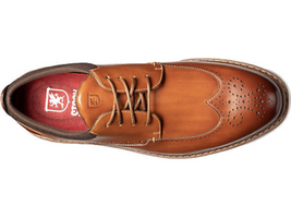 Stacy Adams Synergy Wingtip Oxford Men's Shoes Cognac Leather 25418-221 image 3