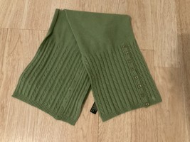 Lauren Ralph Lauren Scarf Women’s Rabbit Wool Green Sz 57”x9&quot; - £23.16 GBP