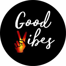 Good Vibes Sunset Spare Tire Cover ANY Size, ANY Vehicle, Camper, Trailer, RV - £91.24 GBP