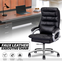 Black [Elite] High-Back Executive Chair Home Office Computer Task Seat W... - £280.39 GBP