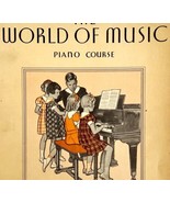 World Of Music Piano Course 1936 Song Instruction Book Spiral Bound PB D... - $29.99