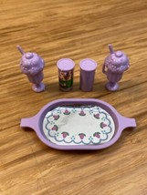 Vintage Barbie Purple Soda Shop House Accessories Food Kitchen KG JD - $17.82