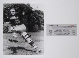 Gary Glick Signed Autographed B&amp;W 8x10 Photo Pittsburgh Steelers w/ Ticket - $10.88