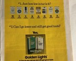 Vintage Golden Lights Cigarettes 1979 Print Ad pa4 - $6.92