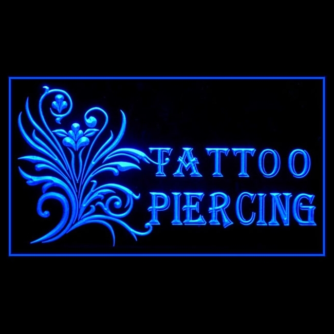 100093B Tattoo Amazing Wolf Tiger Pirates Airbrush Gangster LED Light Sign - $21.99