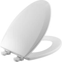 Bemis 1500Ec 390 Toilet Seat With Easy Clean &amp; Change Hinges,, Cotton White - £29.81 GBP