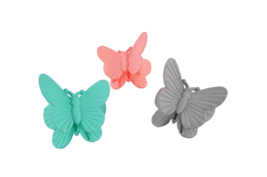 Collection 3 Claw Hair Clips Cool Colors New Hollywood Los Angeles - $8.41 CAD
