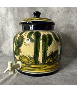 Vtg. Talavera Handmade Mexican Pottery Water Crock/Dispenser Hand Painted - $697.56 CAD
