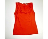 Banana Republic Women&#39;s Top Size Medium Orange Back Zip Sleeveless TW9 - $9.20