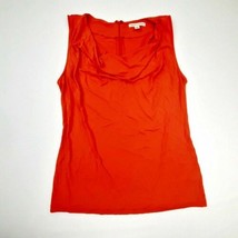 Banana Republic Women&#39;s Top Size Medium Orange Back Zip Sleeveless TW9 - $9.20