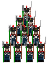 French Revolutionary Wars French Artillery Infantry B 10 Minifigures Lot - $19.89