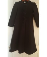 Kate Mack Girls Size 8 Black Dressy Coat Jacket Polyester with Satin ros... - €10,38 EUR