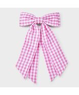 Art class™ Girls&#39; Gingham Bow Barrette Hair Clip Pink - €2,05 EUR