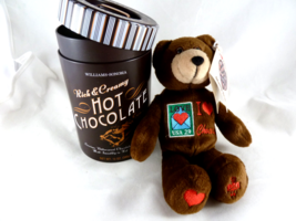 Williams Sonoma Empty Hot Chocolate Tin with I Love Chocolate stamp bear... - $11.77
