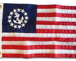 Yacht Ensign - 4'x6' Nylon Flag - Nylon, Without Fringe, Grommets, Sewn ... - $171.60
