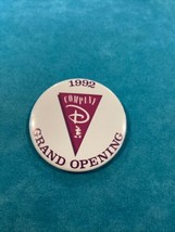 1992 Company D Grand Opening Pinback Button 2” Round VTG Disney - £5.62 GBP