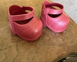 Vtg CPK Cabbage Patch Kids red mary Jane Buckle Strap High Top Heel Shoes - £15.53 GBP