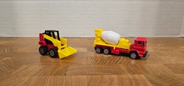 Diecast Construction Vehicle Toys - Lot of 2 - Cement Mixer &amp; Skid Steer - $9.74