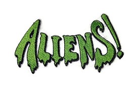Custom and Unique Happy Halloween [Classic Word Aliens]Embroidered Iron on/Sew P - £10.36 GBP