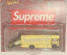 Custom Hot Wheels Team Transport Gold TESLA Model S Supreme Series w/Rea... - $166.21