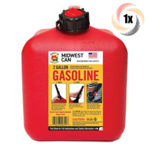 1x Can Midwest Flame Shield 2310 Safe Gasoline Can | Spout Included | 2 Gallons - £20.40 GBP