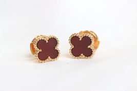 Van Cleef&amp;Arpels Earrings Sweet Alhambra Pendants Mother of Pearl18K Yellow Gold - £556.19 GBP