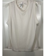 Athleta Large Ascent Seamless Wool Blend Tank Top Women’s Ivory - $16.83