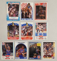 Detroit Pistons 10(Ten) Card Lot from 1980&#39;s &amp; 1990&#39;s Joe Dumars &amp; Isiah Thomas - £10.60 GBP