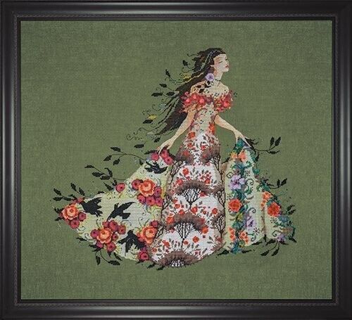 Primary image for SALE! MD188 BLACKBIRD by Mirabilia with Chart, embellishment and Special Threads