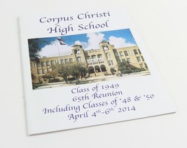 Class of 1948 &amp; 1950 Corpus Christi High School 65th Year 2014 Reunion Y... - £15.82 GBP