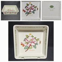 Portmeirion Botanic Garden 9&quot; Square Baker Magnolia Altissima Asiatic Ma... - $73.48