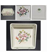 Portmeirion Botanic Garden 9&quot; Square Baker Magnolia Altissima Asiatic Ma... - $1,337.16 MXN