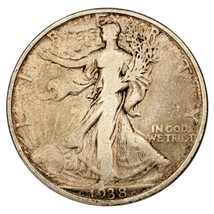 1938-D Argent Marche Liberty Demi Dollar 50C (Fin ,F, État - $137.71