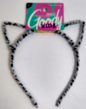 Goody Girls Ouchless Headband Cat Ears Zebra Black /White #12100 - £9.64 GBP