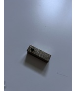 800 Silver Antique Art Deco Italy Real Onyx Engraved Tube Slide Lipstick... - $348.43 CAD