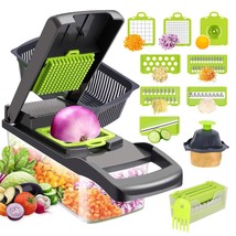 Vegetable Chopper, Onion Chopper, Mandolin Slicer 13 In 1 Food Chopper M... - $33.99