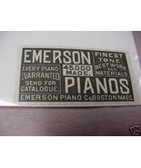 1889 Ad Emerson Pianos, Emerson Piano Co. Boston, Mass - £6.25 GBP