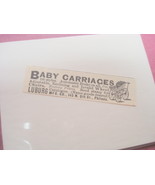 1889 Baby Carriages Ad Luburg Mfg. Co., Philadelphia - £6.25 GBP