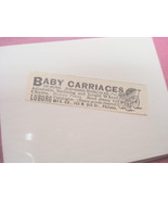 1889 Baby Carriages Ad Luburg Mfg. Co., Philadelphia - $10.96 CAD