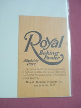 1893 Ad Royal Baking Powder Absolutely Pure - £6.28 GBP