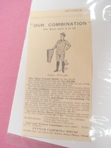 1893 Putnam Clothing House Ad Boy&#39;s School Outfits - £6.38 GBP