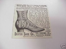 1894 Ad Dexter Shoe Co., Boston, Mass. - £6.33 GBP