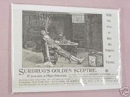 1897 Ad Surbrug&#39;s Golden Sceptre Pipe Tobacco - $7.99
