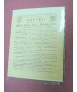 1899 Ad Alden &amp; Co. Ltd. Booksellers Oxford, England UK - $10.96 CAD