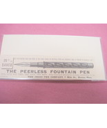 1889 Ad Peerless Fountain Pen Cross Pen Company, Boston - $10.96 CAD